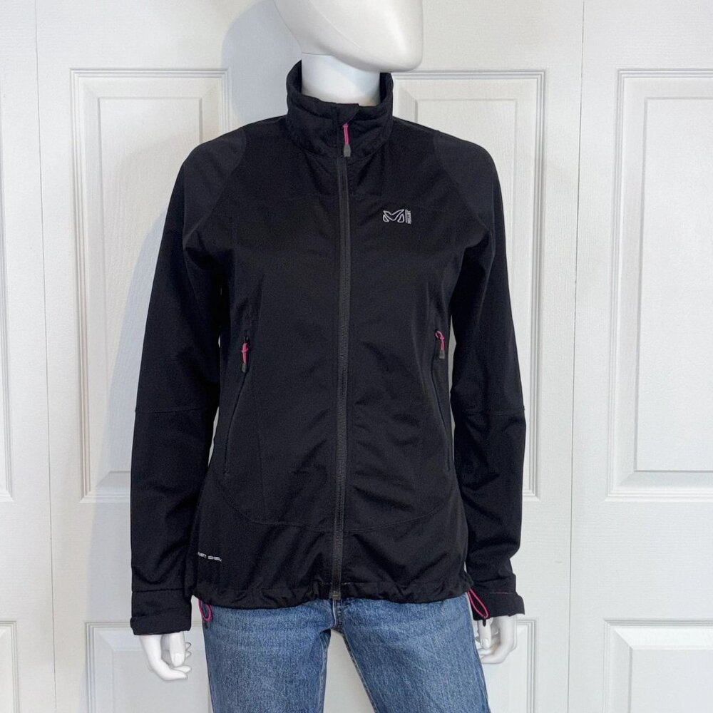 MILLET women's medium black spring coat LIKE NEW